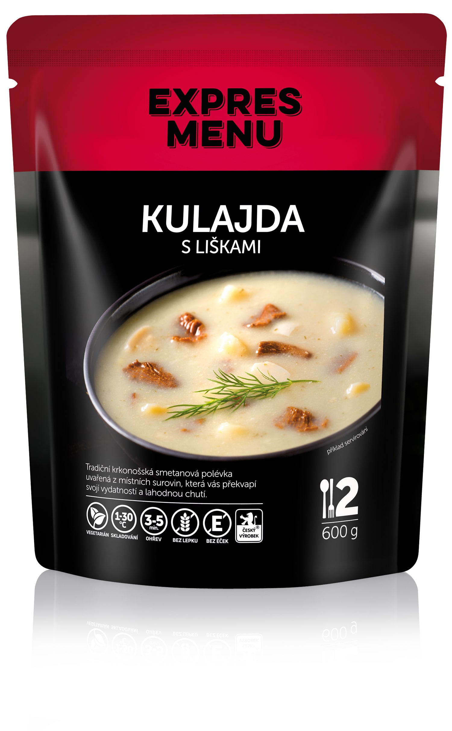 Kulajda s liškami (2 porce) - 600g