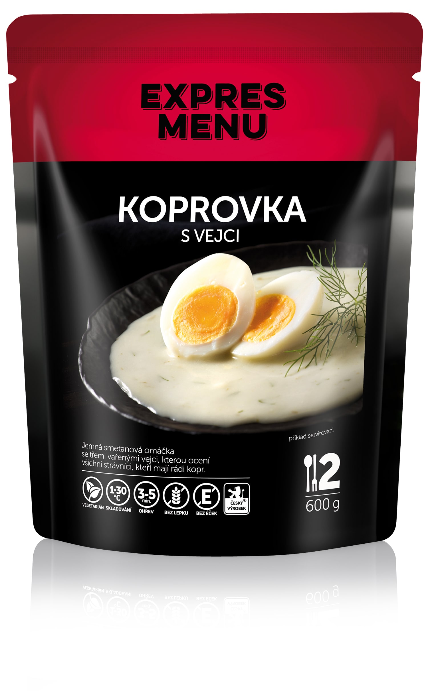Koprovka s vejci (2 PORCE) - 600g
