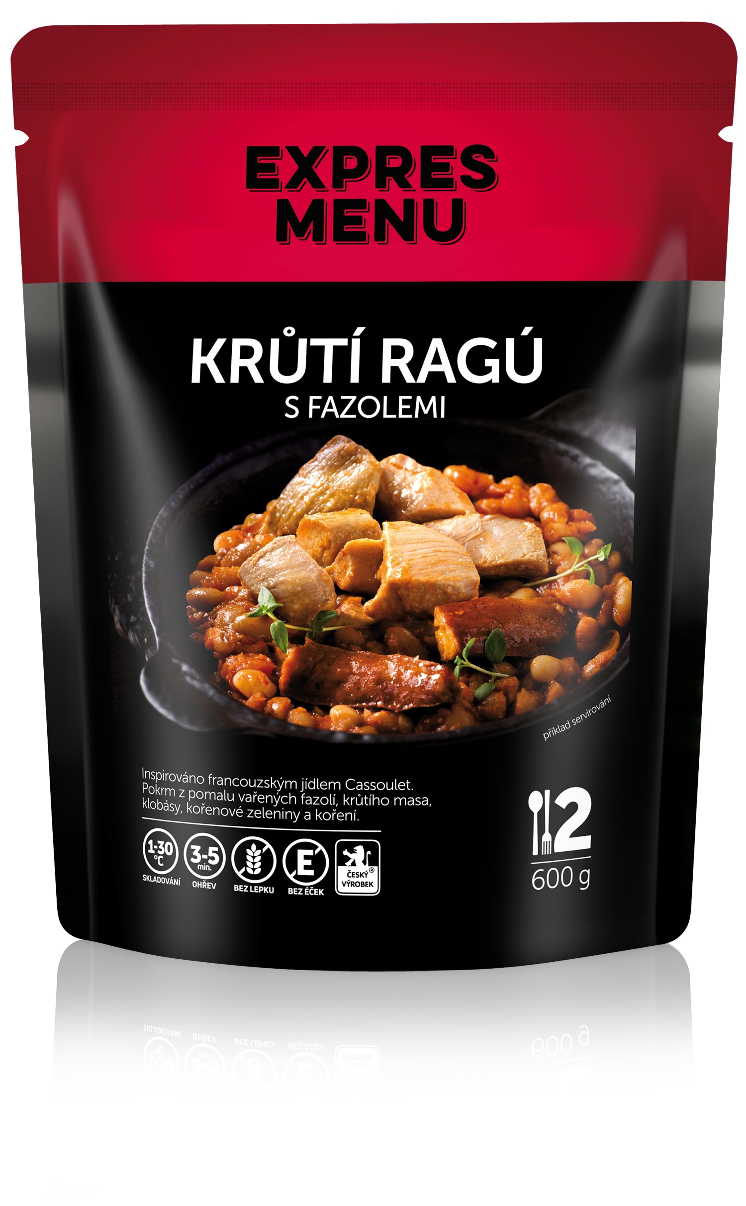Krůtí ragú s fazolemi (2 porce) - 600g