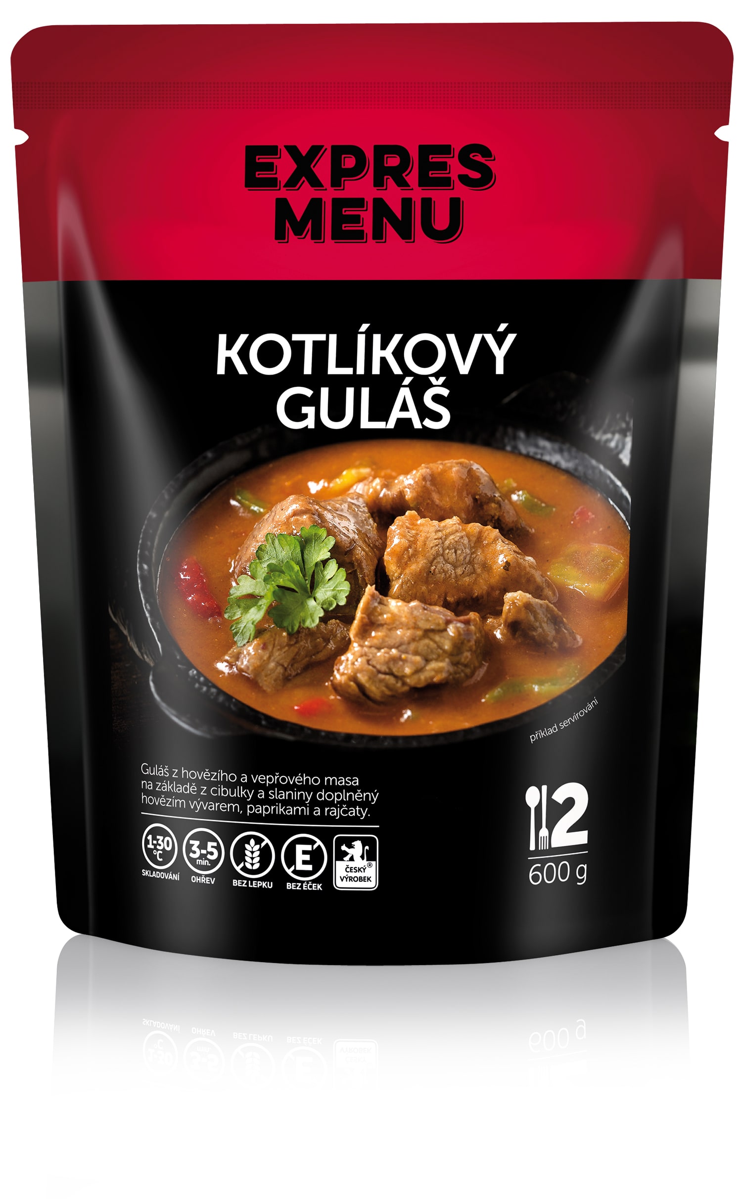 Kotlíkový guláš (2 porce) - 600g