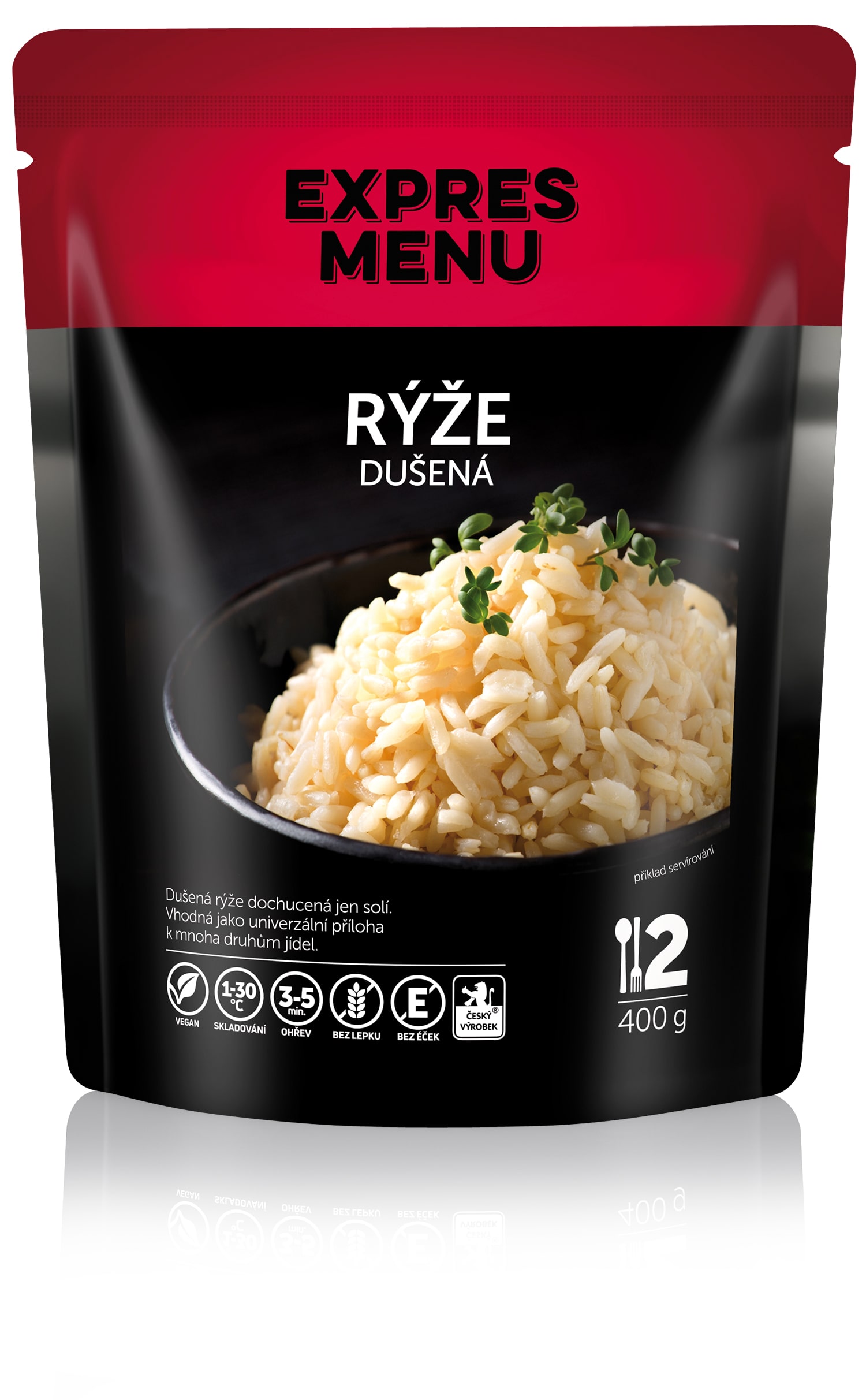 Dušená rýže (2 porce) - 400g