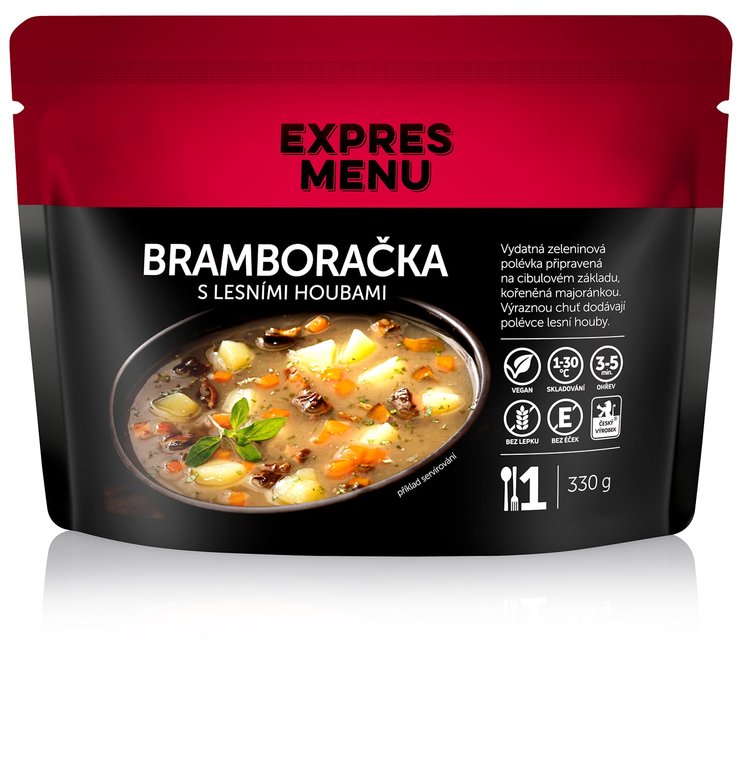 Bramboračka s lesními houbami (1 porce) - 330g