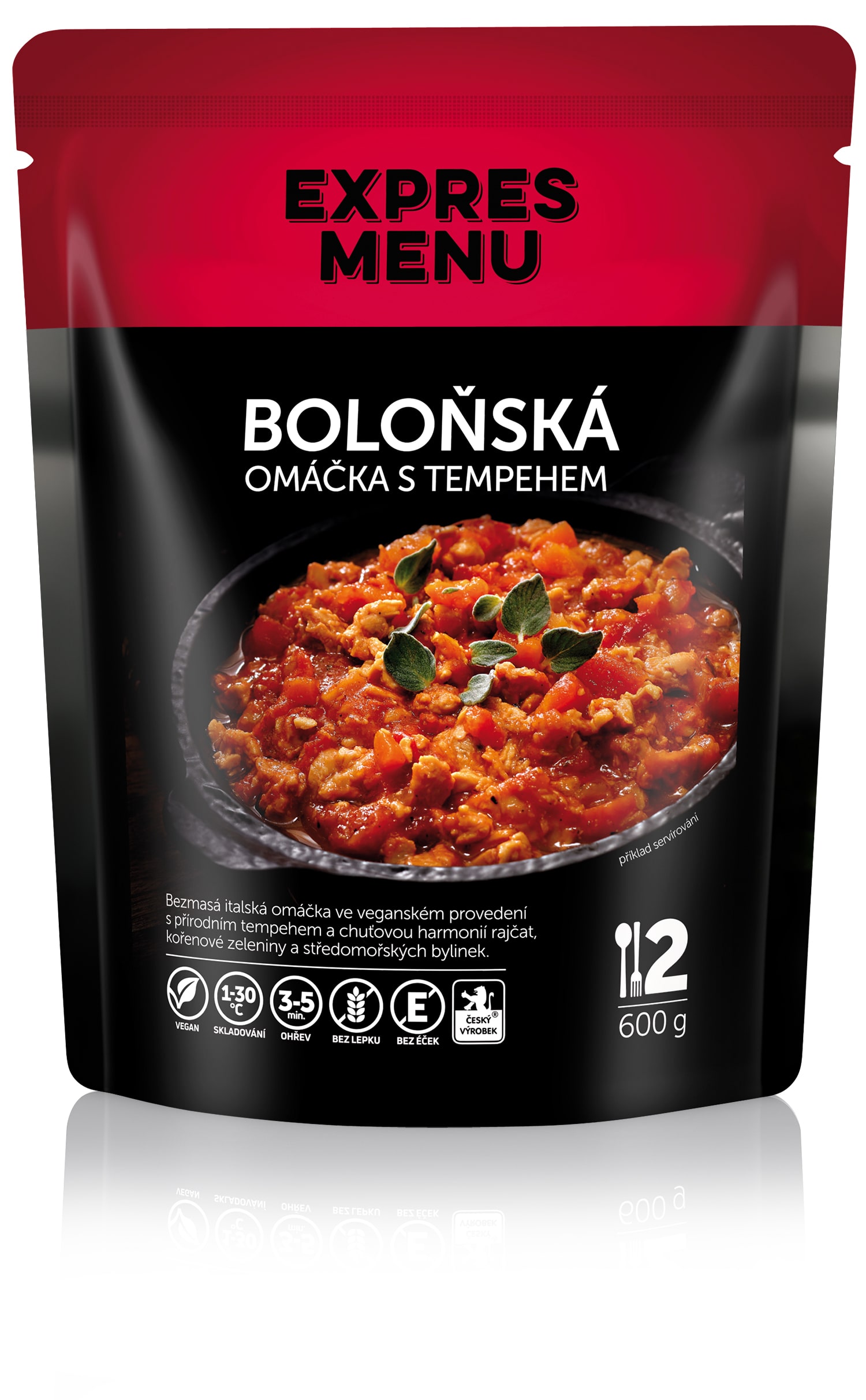 Boloňská omáčka s tempehem (2 porce) - 600g