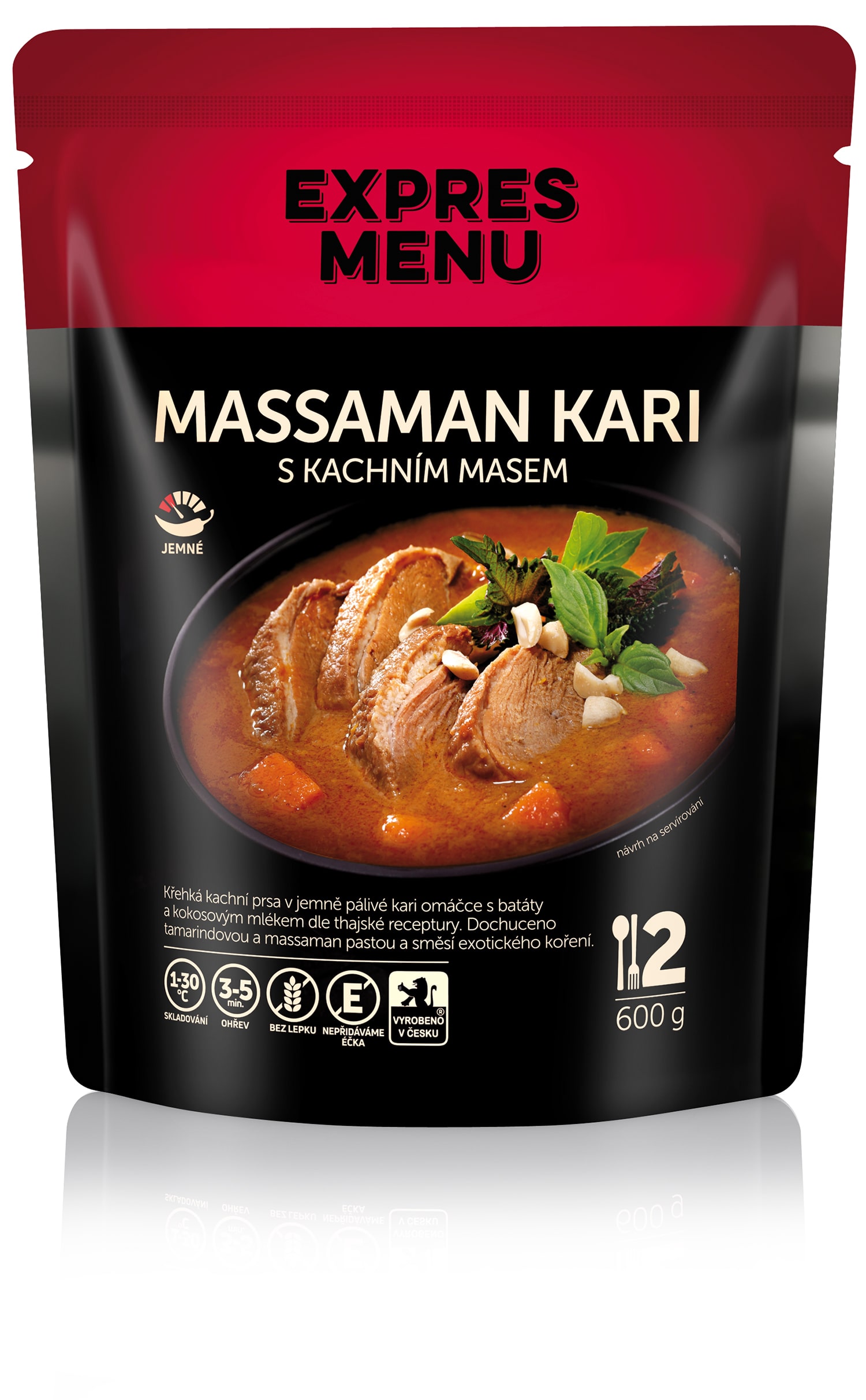 Massaman kari s kachním masem (2 porce) - 600g