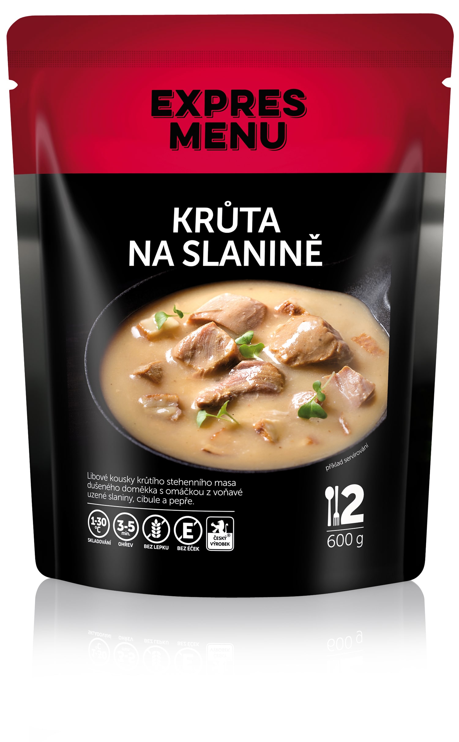 Krůta na slanině (2 porce) - 600g