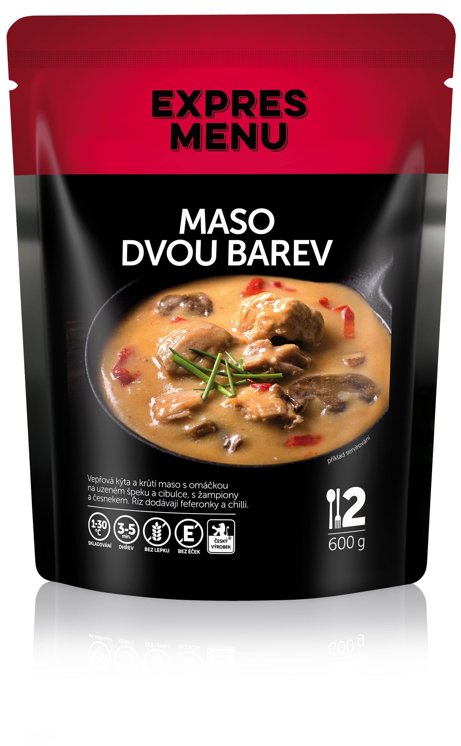 Maso dvou barev (2 porce) - 600g