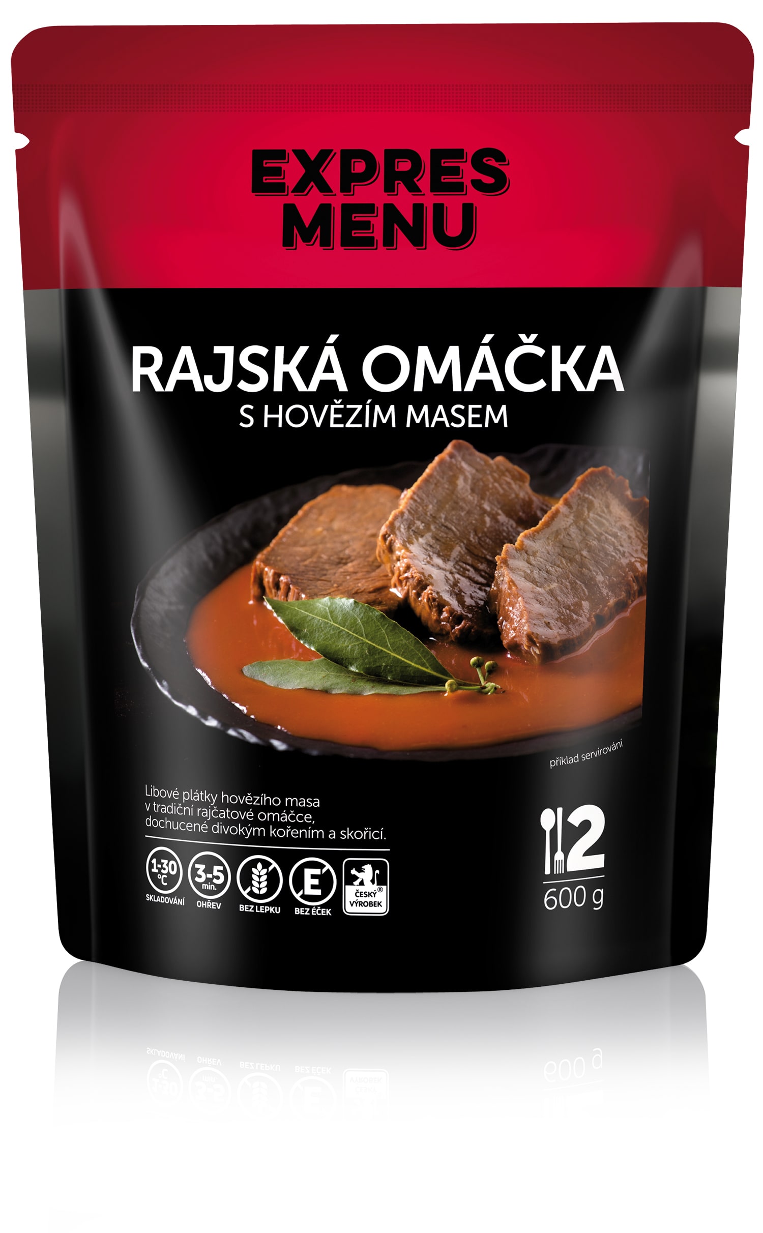 Rajská omáčka s hovězím (2 porce) - 600g