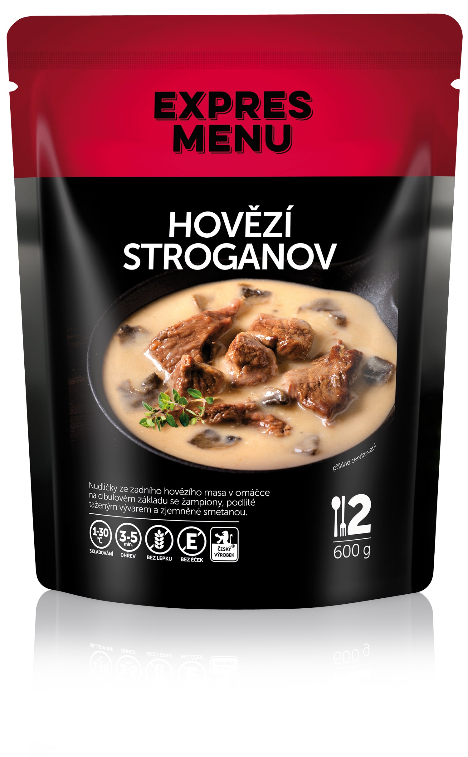 Hovězí Stroganoff (2 porce) - 600g