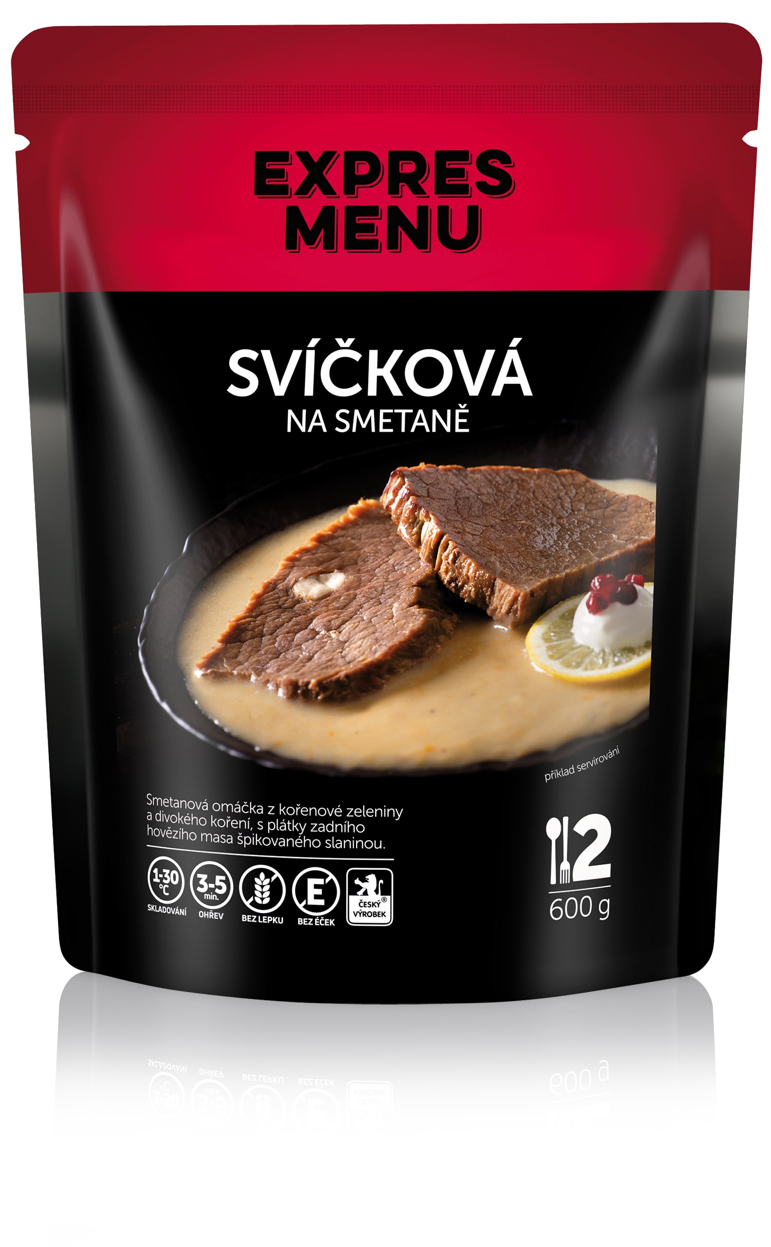 Svíčková na smetaně (2 porce) - 600g