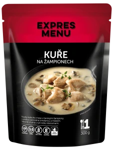 Kuře na žampionech (1 porce) - 300g