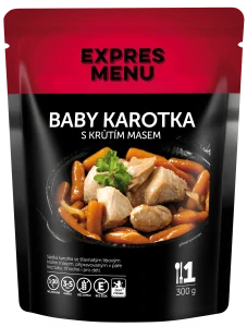 Baby karotka s krůtím masem(1 porce) - 300g