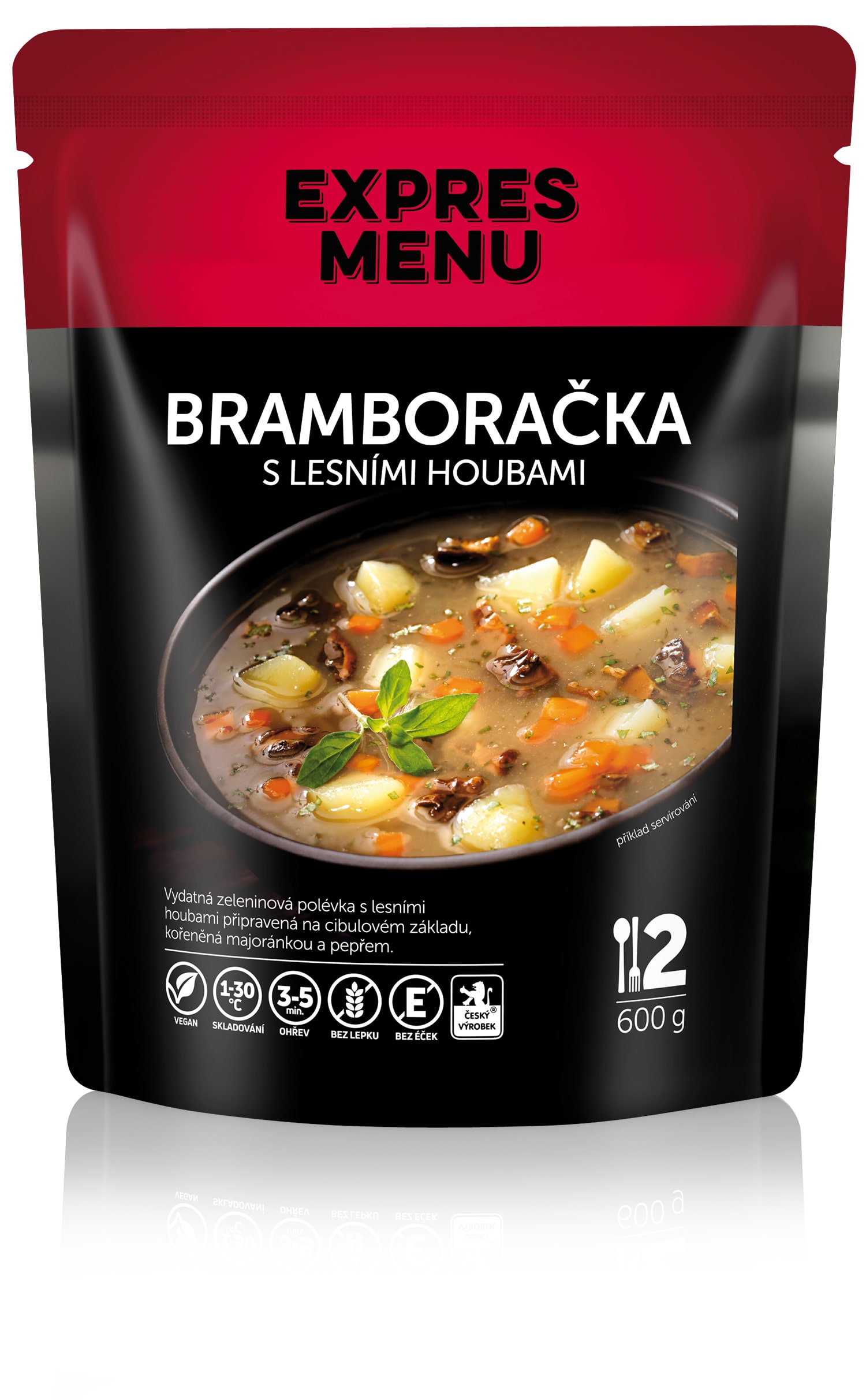Bramboračka s lesními houbami (2 porce) - 600g