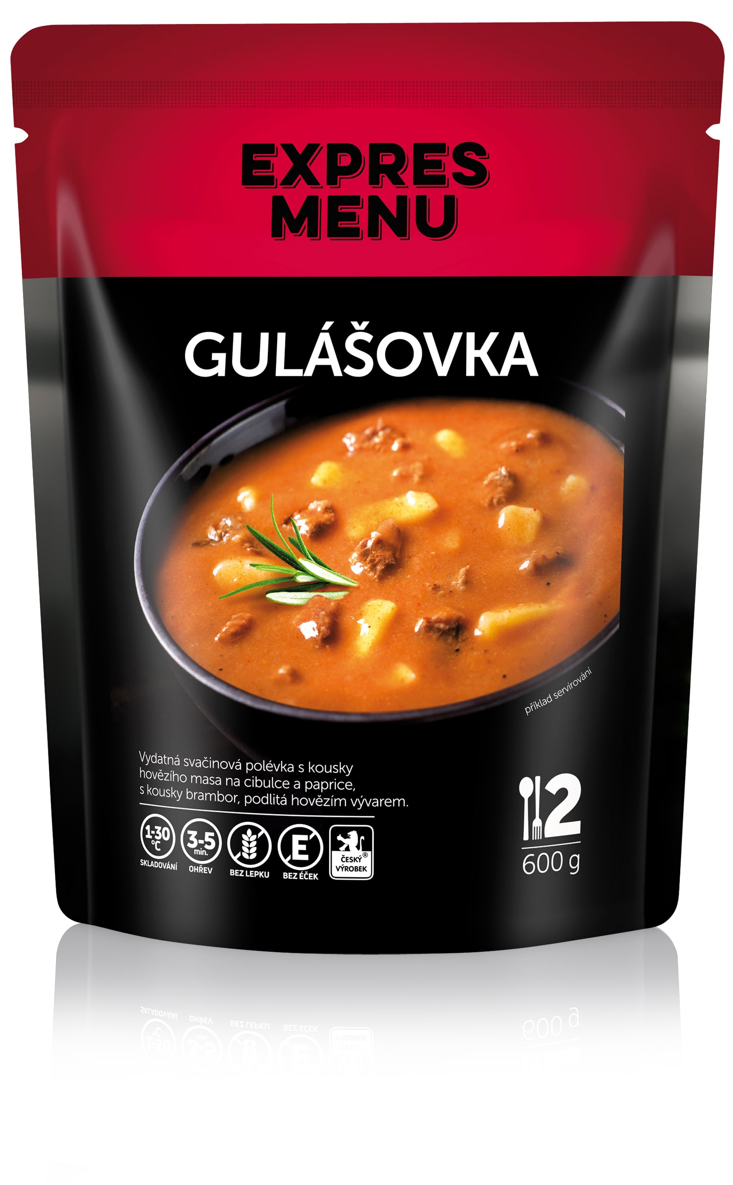 Gulášová polévka (2 porce) - 600g